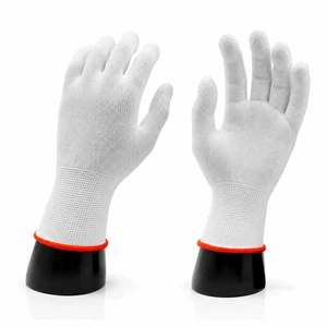 Professional Polyester String Knit Safety Work Gloves Seamless Knitted Shell Breathable Labor Protection For Manufacturing
