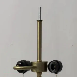 Chrome Plate Floor Lamp Two-Headed Lamp Holder for Table Lights Cord-pull Switch Holder Bulb Light Adapter Socket Cord Pull