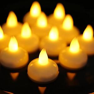 Waterproof Flameless Floating Candle Lights on Water Water Candle LED Tea Light Wedding Party