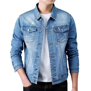 New Arrival Men's Denim Jacket High Quality Jean Work Coat Design Casual Streetwear Cotton Jacket for Autumn OEM Fashionable