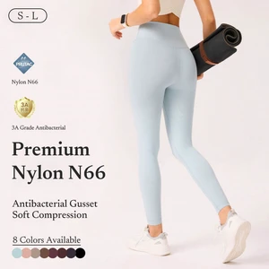 Nylon 66 High-Performance Spandex Yoga Pants Cloud-Like Seamless High Waist Butt Lifting Leg-Lengthening Sports Pants