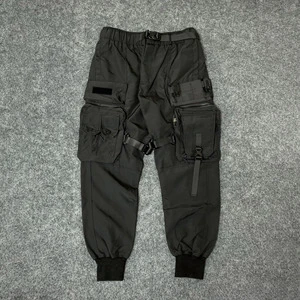 Men's Utility Pants Straight Mid Loose Fit Multi-Pocket Streetwear Bottoms Size 6XL Lightweight Canvas Flat Front Casual OEM/ODM