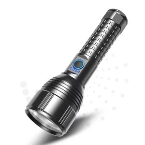 Super Bright LED USB Rechargeable Explosion-Proof Flashlight Portable Aluminum Camping Outdoor IP66 500m Beam Zoomable
