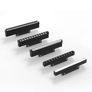 48v Ultra Thin Led Magnetic Track Rail 30w Cob Liner Track Grille Flood LED Magnetic Track Light