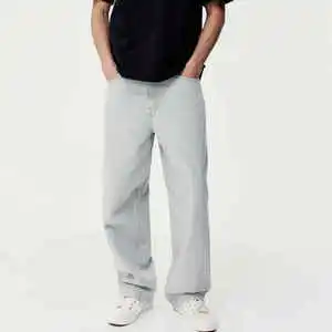 Men Loose Fit Jeans Pants Denim Trousers for Casual Outdoor and Daily Wear