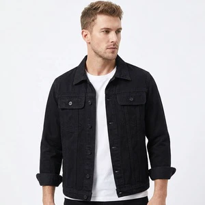 New Men's Korean Style Trendy Casual Versatile Retro Blouson Denim Jacket ODM Washed Nonwoven Windproof Eco-Friendly