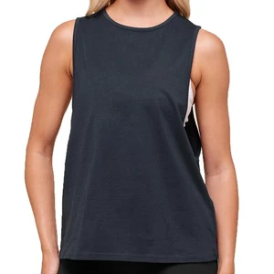 Cotton Knitted Breathable Casual Loose Tank Tops Camisole Singlets for Women in Summer Plus Size Outerwear Printed