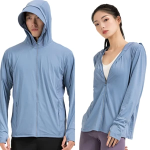 Summer Women's UPF 50+ Sun Protection Jacket Hooded Lightweight Long Sleeve Sun Shirt for Hiking Outdoor Men Outer Wear Hoodies