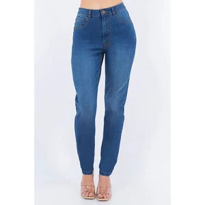 Wholesale Women's Slim Fit Jeans Casual Fashionable Denim Pants for Ladies 2025