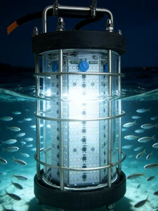 Underwater Fishing Light 500 Watt IP68 Green Fishing Reflector Light White Blue Fishing Lights Manufacturer
