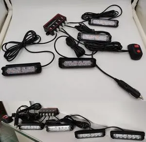 Car Flash Light Emergency Vehicle Front Grille Led Strobe Light Led Strobe Lamp Trucks Surface Mount Led Grille Strobe Light