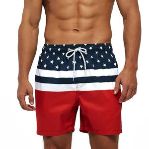 Custom Hot Sale Fitness Swimwear White Casual Loose Beachwear Swimsuit Bottom Surf Board Panties Trunks Swim Shorts Men Bikini