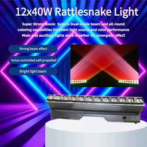 High Brightness 12x40W Rattlesnake Light CE Certified Professional Stage Light for Annual Meeting Press Conference