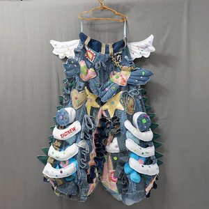 DiZNEW Designer Jeans Custom Hip Hop Japanese Mens Luxury Wide Leg Denim Jeans High Quality