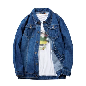 2025 Autumn/Winter Unisex Denim Jacket Vintage Formal Y2K Style Large Sizes 7XL-8XL 100% Cotton Casual Streetwear Print Button