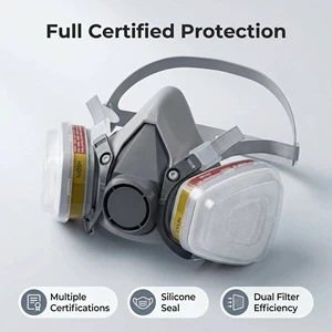 Easy Breathing Safety Mask Professional Respirator Mask Half Reusable Breathing Protection Protective Half Facepiece Respirator