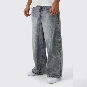 Direct Factory OEM ODM Custom Men Outfit Baggy Fit Black Jeans Pants Designer New Release Original Fit Denim Baggy Jeans Big Boy