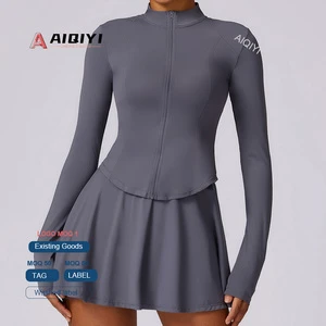8588 Sports Sun protection Clothing Women's Long Sleeve Top UV Resistant Ice Silk Cool Breathable Sun-protective Coat