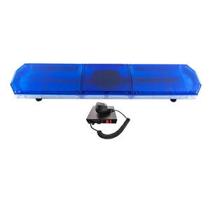 Ambulance Firefighters Emergency Lightbar 12V COB Traffic Warning with Siren Speaker 200W Aluminium Emergency Blue Light