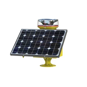ICAO FAA Approved Solar Powered LED Medium Intensity Type B Aviation Obstruction Light 360 Degree Horizontal Beam 3 Degree