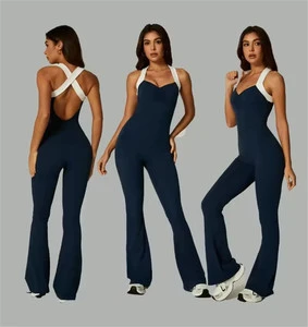 ZJ0304 New Design Bodysuit Gym Fitness Active Wear One Piece Sports Jumpsuit for Women