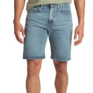 Premium Denim Men's Shorts: Quick Dry, Breathable, and Solid Pattern