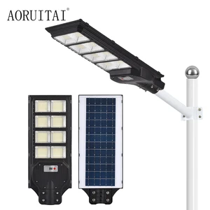 Green Power Home Used Security Light 200w 400w 600w All in One LED Solar Panel Street Lamp