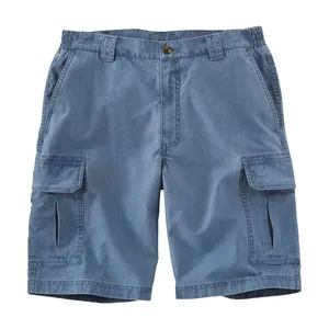 Men's Denim Cargo Shorts Low Waist Stonewashed Polyester Casual Bermuda Style Drawstring Closure Printed Pattern Eco-Friendly