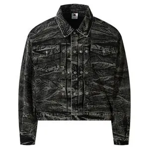 High Quality Custom Denim Men Jacket Streetwear Distressed Acid Wash Trucker Denim Jeans Jacket