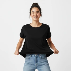 Comfortable Casual Plus Size Women T-Shirts with Embroidery Eco-Friendly & Breathable Low Price in Stock Women's T Shirt