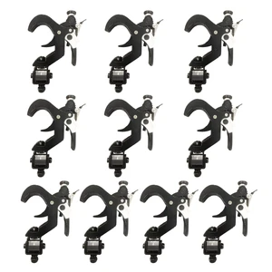 10Pcs/Lot Aluminum Lighting Clamp for Stage Truss Tube 45-60MM Foldable Easy Quick Lock Light Hook for Stage Lighting Dj