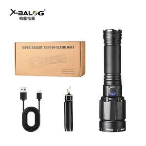 Powerful 15000 Lumens Led Long Distance Torche Rechargeable 150W XHP360 COB Zoomable Strongest Flashlight
