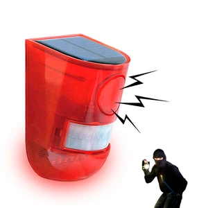 Wireless Solar Alarm Lamp IP65 Waterproof Intruder Alarm Motion Sensor for Farm Home Intruder