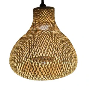 Japanese-Style Bamboo Art Wall Lamp for Hotels Tea Rooms Unique Southeast Asian Lighting Fixtures Creative Pendant Chandeliers