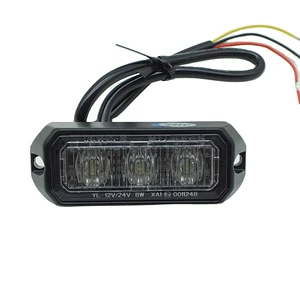 New Excellent Quality 3LED Multi-Function Signal DC12-24V IP67 Waterproof CE Certified Portable Grille Lamp for Retrofit/Upgrade