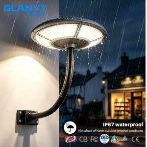 Solar Street Light UFO Flying Saucer LED Sensor 100W 200W IP65 DC Waterproof Garden Villa Community Outdoor Road Lamp
