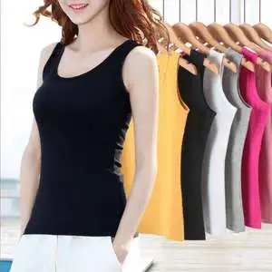 Wholesale Women's Tank Top Vest 2024 Summer New Style Modal Beautiful Back Comfortable Outer Wear Large Size Base Camisole