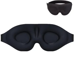 Wholesale Adjustable Travel Private Label Eye Mask Custom Blackout 3D Contoured Foam Sleeping Eye Mask