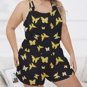 SMOOTH Customized Plus Size Women's Summer New Comfortable Suspender Shorts Women's Pajamas