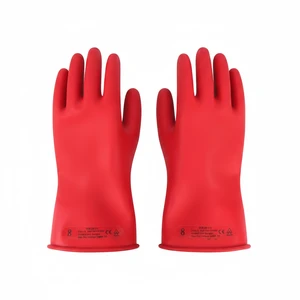 Class 0 Insulating Glove 1000V, Rubber Electrical Safety Gloves, IEC 60903 ASTM D120 Certified Electrician Utility Gloves
