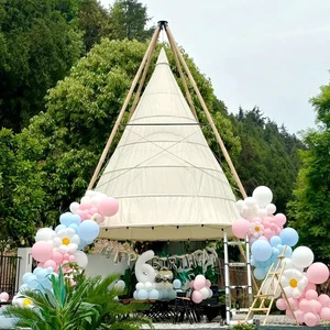 Coody Internet Celebrity Bamboo Lantern Tent Large Portable Camping Easy Deployment Outdoor Waterproof Luxury Tent