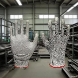 Baichen Sterile Class Disposable Cleanroom Gloves Anti-slip ESD Finger Coating Nylon Material Safety Gloves for Electronic