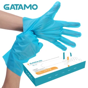 ST002 Disposable Eco-friendly TPE Gloves Waterproof & EN420 Certified for Food Safety Car Cleaning & Gardening
