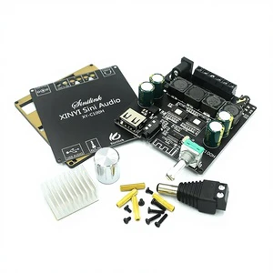 XINYI Sini Audio Stereo Bluetooth Digital Amplifier Board Up To 100W Dual Channel 360-Degree Stepless Tuning