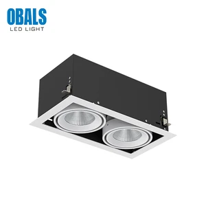 Obals Warranty Square 10W 20W 30W COB LED Spot Down Light Recessed LED Grille Light