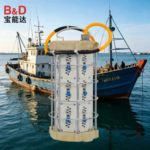 2400W Led Underwater Fishing Lights Attaracting Squid Lure Ocean Submersible Green Phototaxis Fishing Lamp Lures