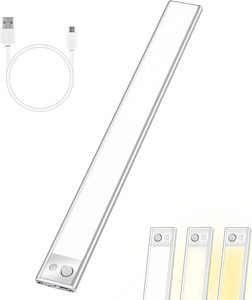 40cm Rechargeable LED Under Kitchen Cabinet Lighting Wireless Motion Sensor Night Light Cabinet Light