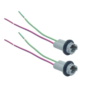 Car LED Bulb Light Holder Base Socket T10 T15 W16W 194 168 High-temperature Cable Adapter Harness Plug Connector W5W Waterproof