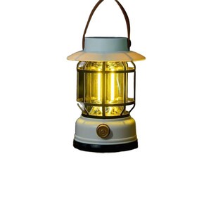 Camping Solar-powered Horse Lantern Ultra-long Battery Life Vintage Design Rechargeable Campsite Ambiance Hangable Tent Light