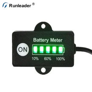 Runleader LED Indication Battery Status Indicator For 12V/24V LiFePo4 Batteries CE/RoHS Certified 1-Year Warranty-Power Tools